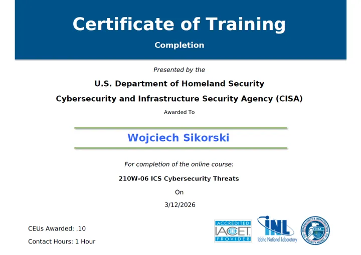 ICS Cybersecurity Threats