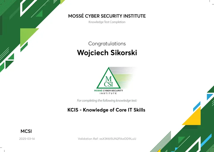 MCSI-KCIS-Knowledge-of-Core-IT-Skills