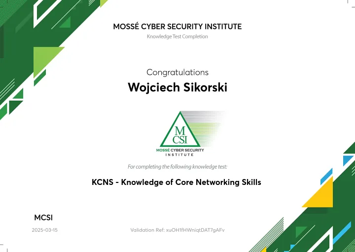 MCSI-KCNS-Knowledge-of-Core-Networking-Skills