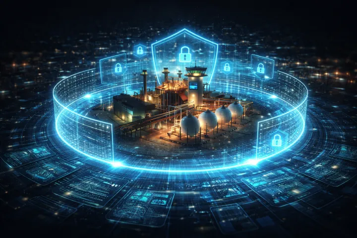 NIST Cybersecurity Framework – zarządzanie ryzykiem w OT cyberbezpieczeństwo infrastruktury krytycznej OT zabezpieczenia systemów ICS i SCADA wokół zakładu przemysłowego